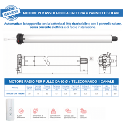 Caratteristiche Motoriduttore