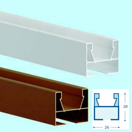 Guida di scorrimento / Montante laterale per Porte a soffietto