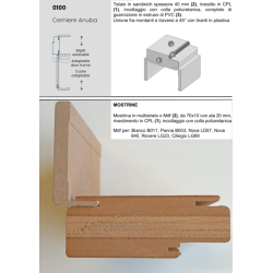 Telaio Standard con cerniere Anuba - M3100