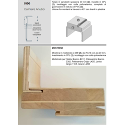 Telaio Standard con cerniere Anuba - M3100