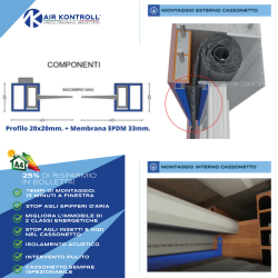 AIRKONTROLL - Chiusura / isolamento cassonetto