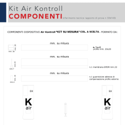 AIRKONTROLL - Chiusura / isolamento cassonetto