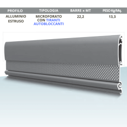 Avvolgibile di sicurezza in alluminio estruso mod. SAFE ROLLER